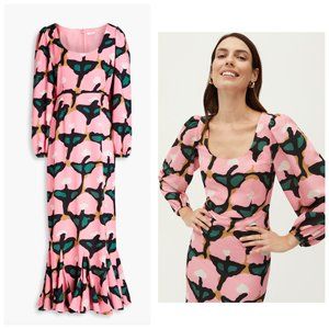 NWT Rhode Blair Dress Pink Crepe Rose Bloom Rosebloom Size 6 NEW